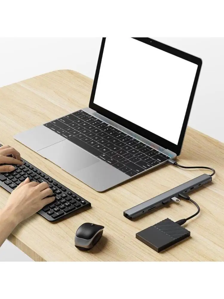 31ba-support-d'ordinateur-portable-en-metal-a-reglage-ergonomique-avec-station-d'accueil-usb-c-10-en-1-structure-pliable-pour