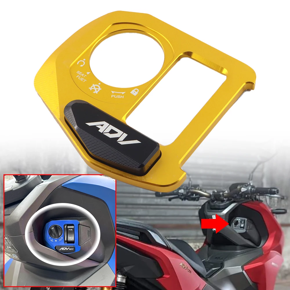 

ADV 160 Accessories Motorcycle Decorate Electric Door Lock Protective Cover Key Switch Lock Cover Fit For HONDA ADV160 2021-2025