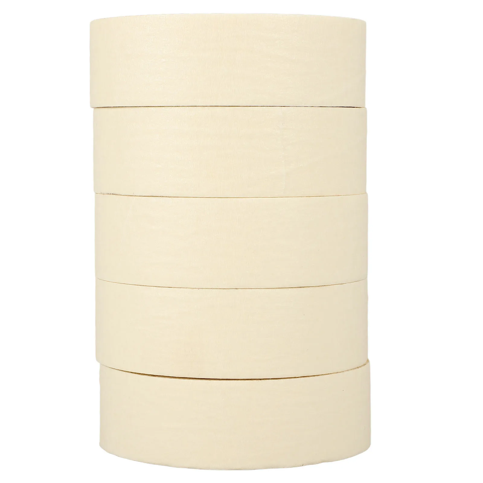 5 Rolls White Masking Tape Paint Tape for Artists Auto Repair Residue Free Strong Adhesion Clean Finish Professional Use