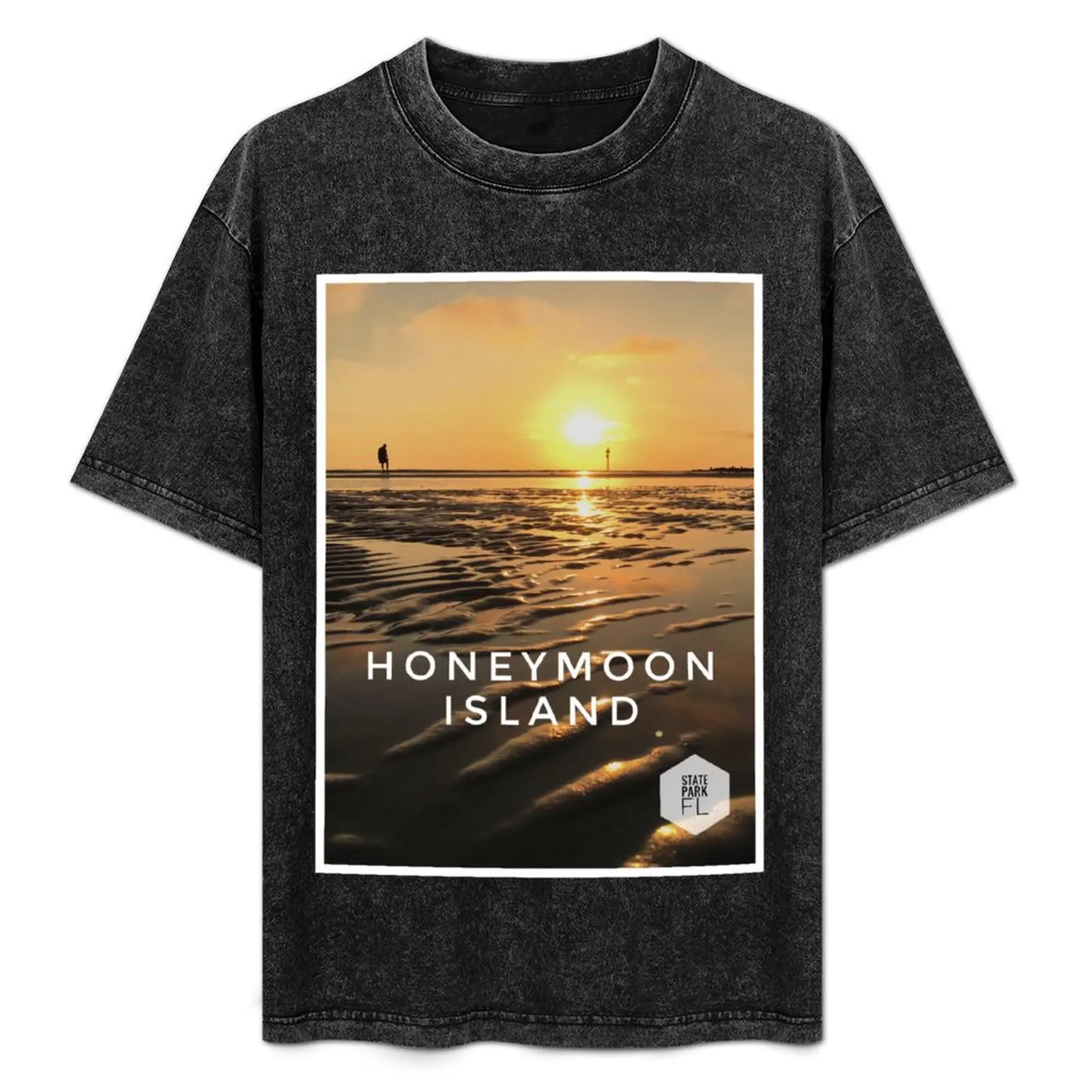 Honeymoon Island State Park Poster T-Shirt blanks street wear plus size clothes t shirts for men graphic