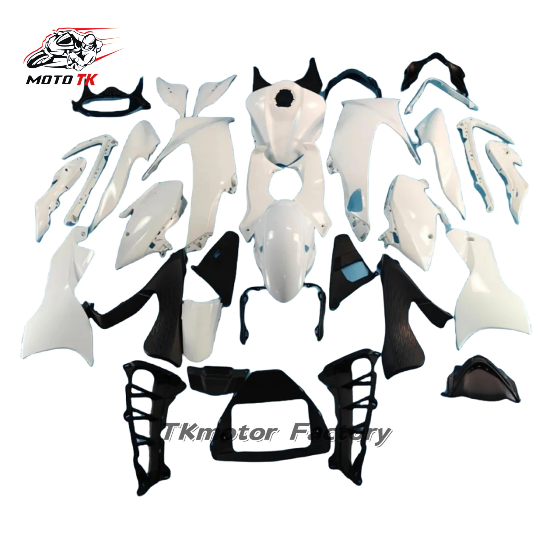 Racing Style Gloss Finish For Hayabusa Carbon Fiber Motorbike Side Panels Belly Pan Fenders Tank Covers Tail Fairings Fits Suzuk