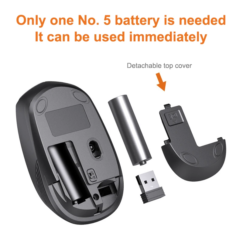 ماوس ألعاب لاسلكي مع جهاز استقبال USB ، G ، من من من من خلال مستشعر بصري للكمبيوتر المحمول ، وين ، ماك ، لاعب ، كمبيوتر