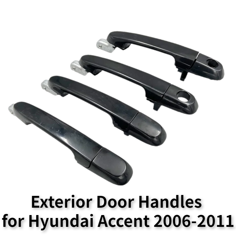 Exterior Door Handles for Hyundai Accent 2006-2011 ABS Handle 4Pcs Car Accessories 826501E000 826601E000 836501E000 836601E000