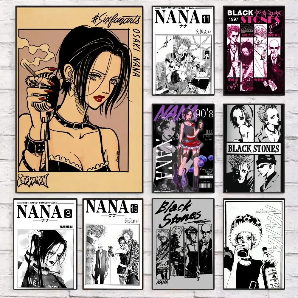 

Anime N-Nana Osaki Line Poster Wall Art Sticky for Living Room Bedroom Office Hallway Bar Home Decor Gift Idea
