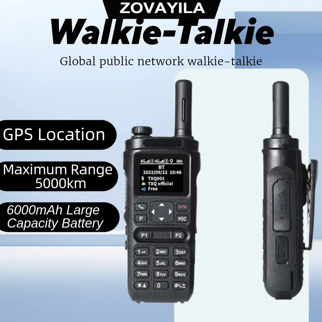 

4G public network global walkie-talkie with GPS positioning two-way handheld walkie-talkie 6000mAh battery