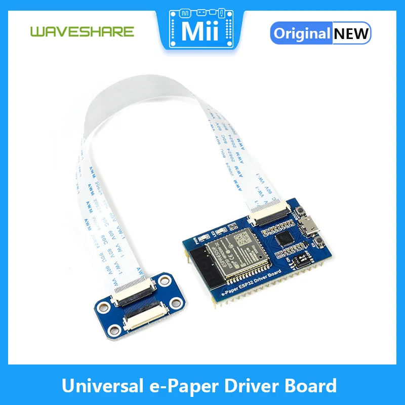 

Universal e-Paper Driver Board with WiFi / Bluetooth SoC ESP32 onboard, supports various Waveshare SPI e-Paper raw panels .