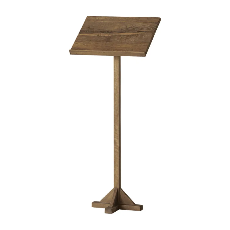 | Japanese-style wabi-sabi wind B & B ancient wood menu display stand, retro old wood reading shelf