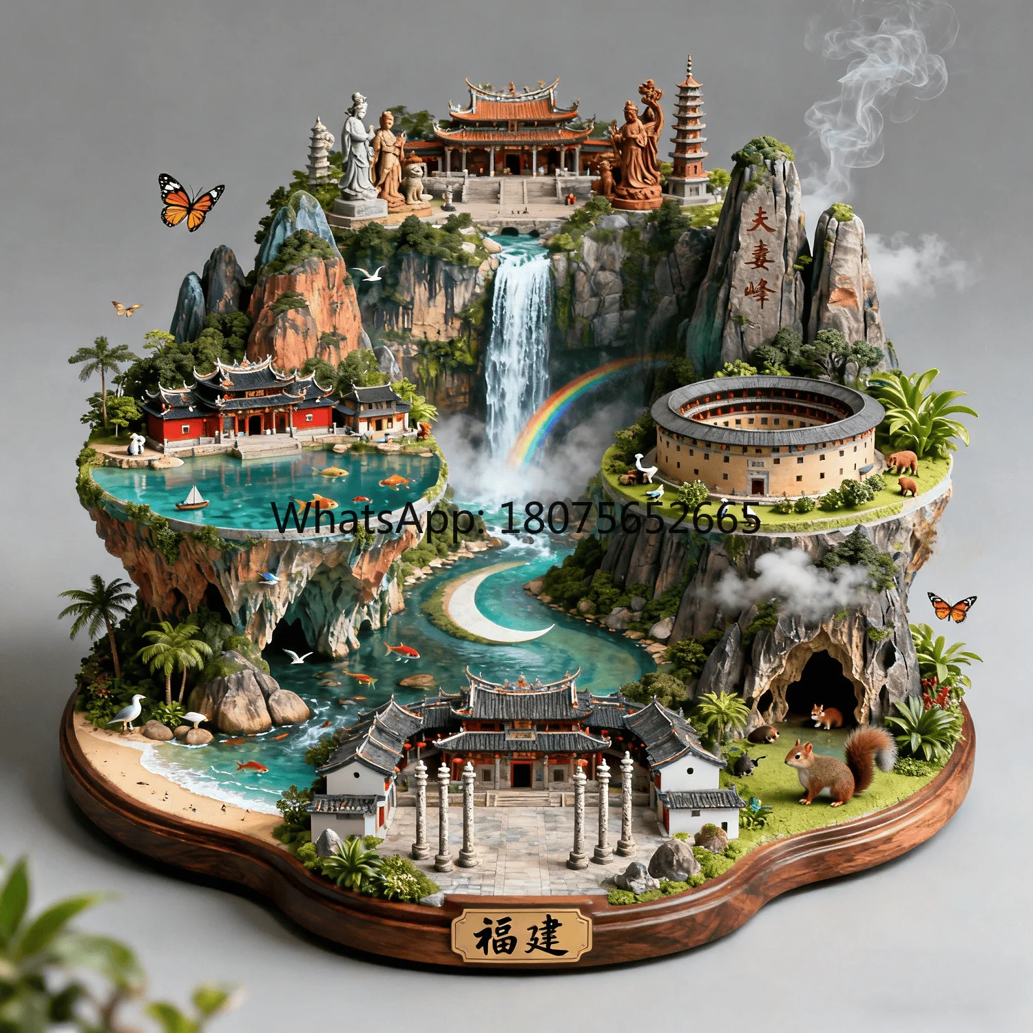 Xiamen gulangyu island metal refrigerator magnet - 3d fujian tourist attraction souvenir, creative gift, and decorative ornament