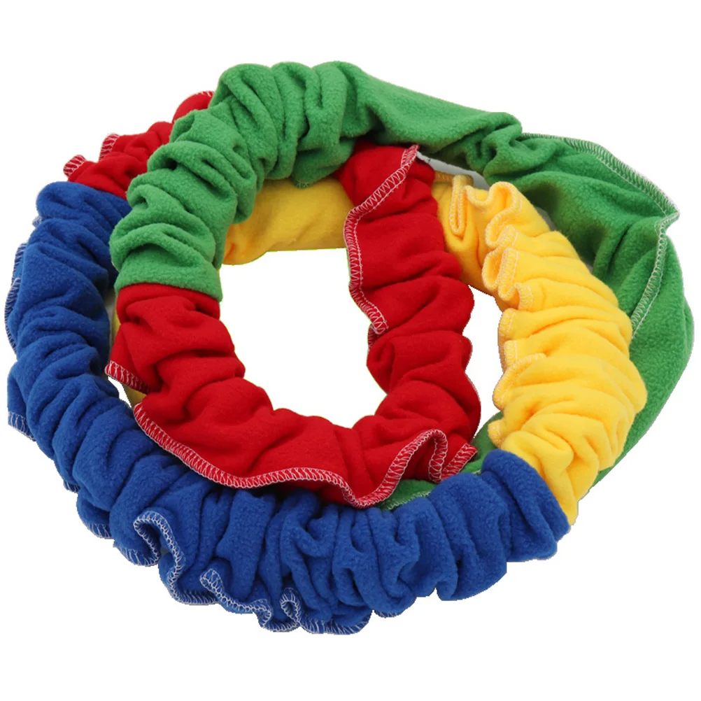

Elastic Tension Rope Ring Set Rainbow Stretchy Bands Kids Outdoor Gym PE Equipment School Playground Tools Team Building