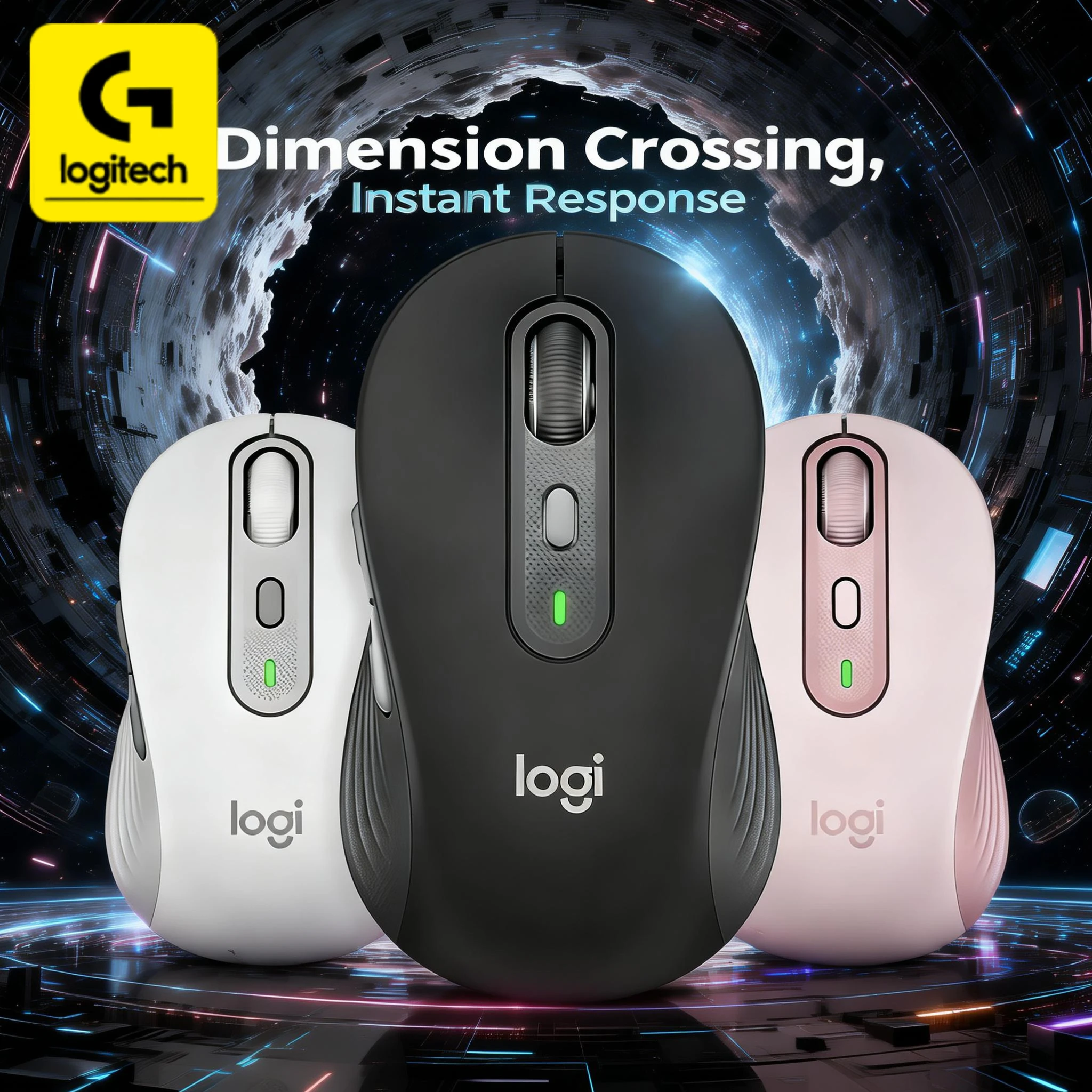 Logitech M650/M650L Wireless Bluetooth Mouse, advanced optical sensor, silent clicks