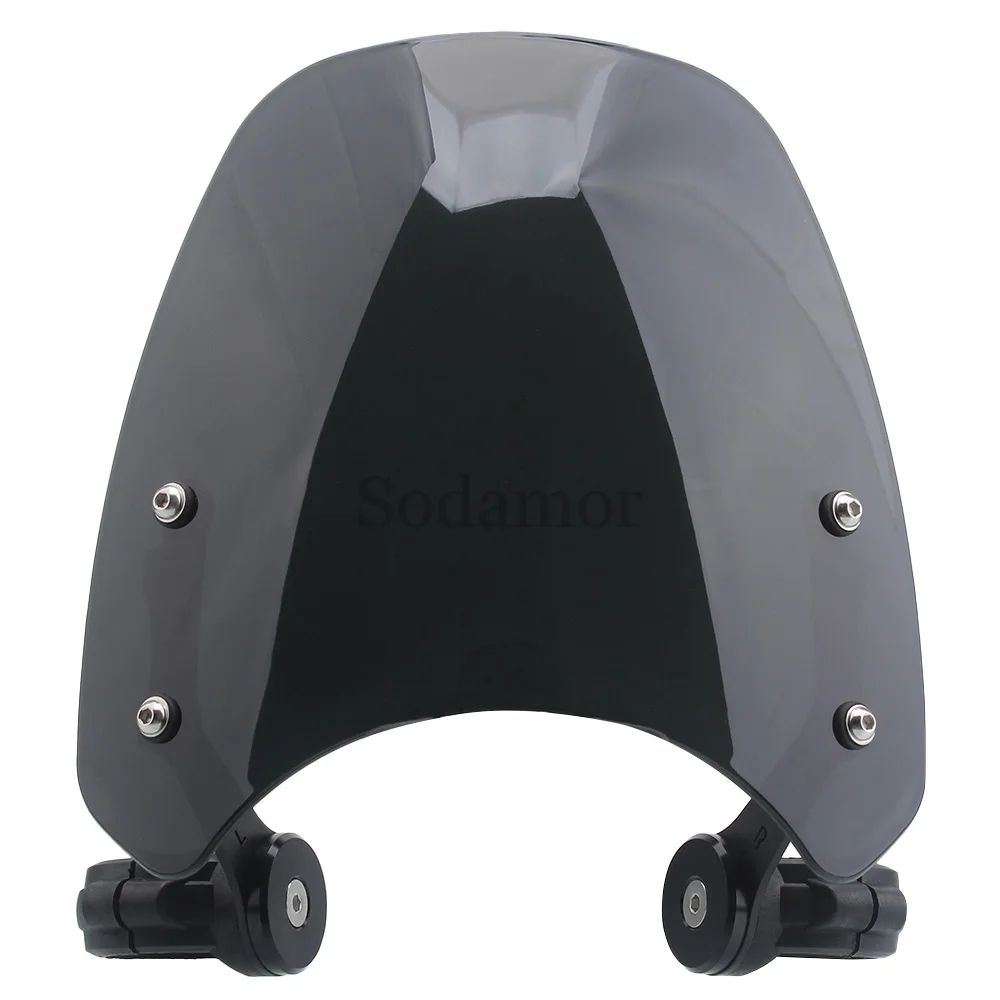 

Motorcycle Flyscreen Windshield Wind Deflector Windscreen Wind Splitter For Triumph Bonneville Bobber 1200 Speedmaster 2017-2023