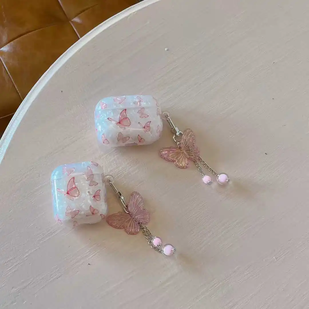 Niedlicher Cartoon-Schmetterling für AirPods 2 1 4 3 Ohrhörer-Hülle für AirPods Pro3 2025 Neue Pro 2 Schutzhülle Wireless Headset-Abdeckung