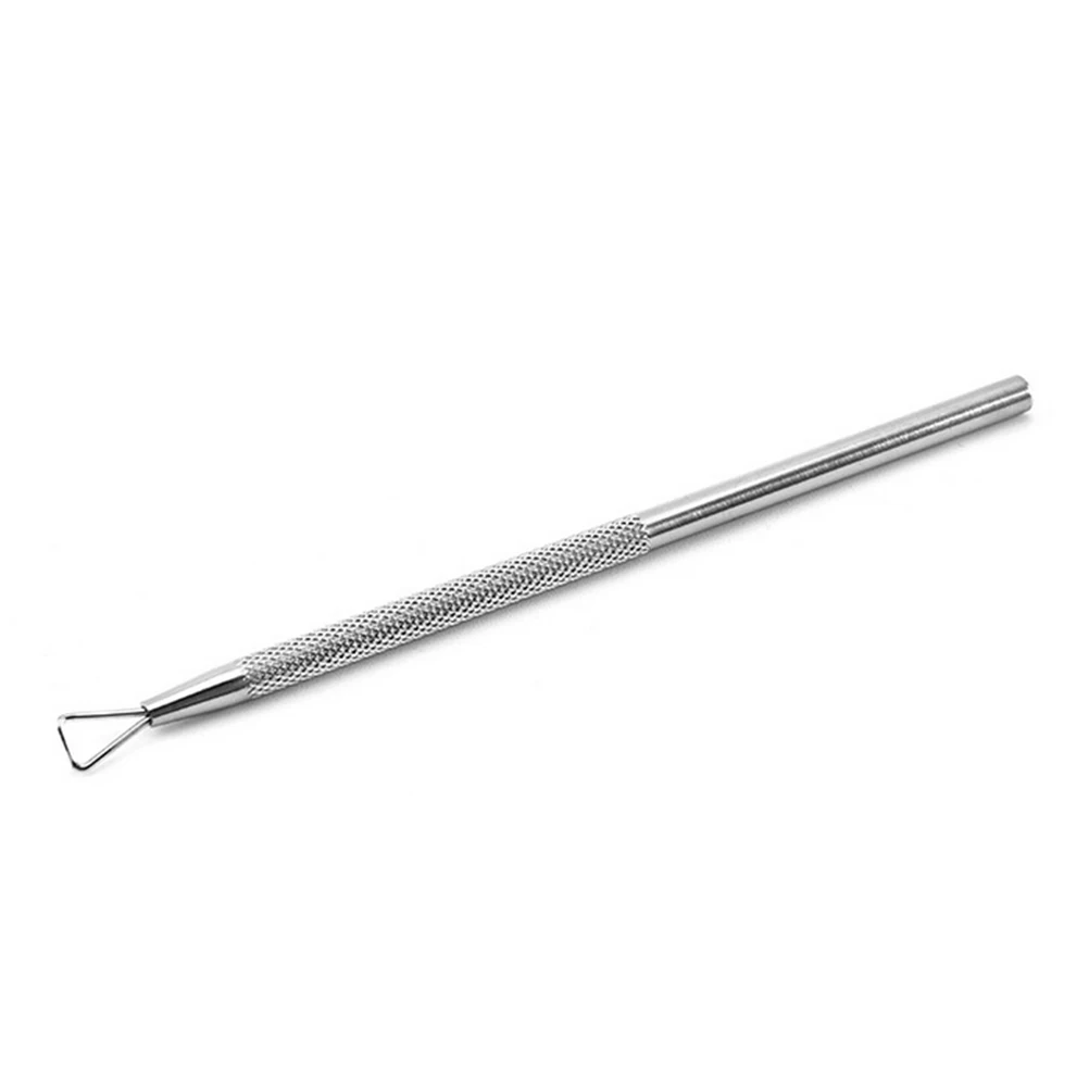 

3pcs Nail Tools Set Stainless Steel Dead Skin Remover Cuticle Pusher File Buffer Manicure Kit Acrylic Nails Cleaning Fork Tool