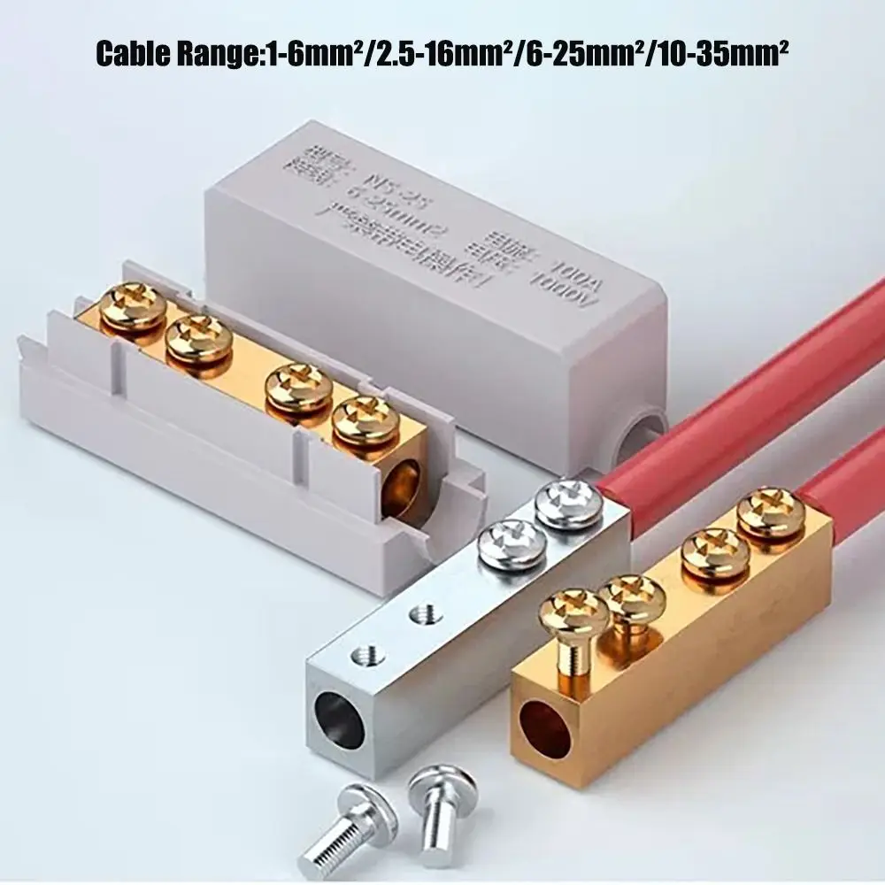 Wire Connector High Power Splitter Quick Electrical Cable Terminal Blocks Junction Box Connectors Large Current Conductor Brass