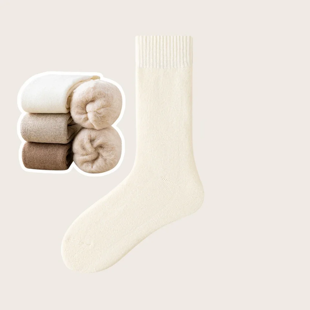 

Indoor Home Use C F Men Winter Socks Fleece Thermal Snow Boots Long Socking Acrylic Fibers Comfortable Thermal