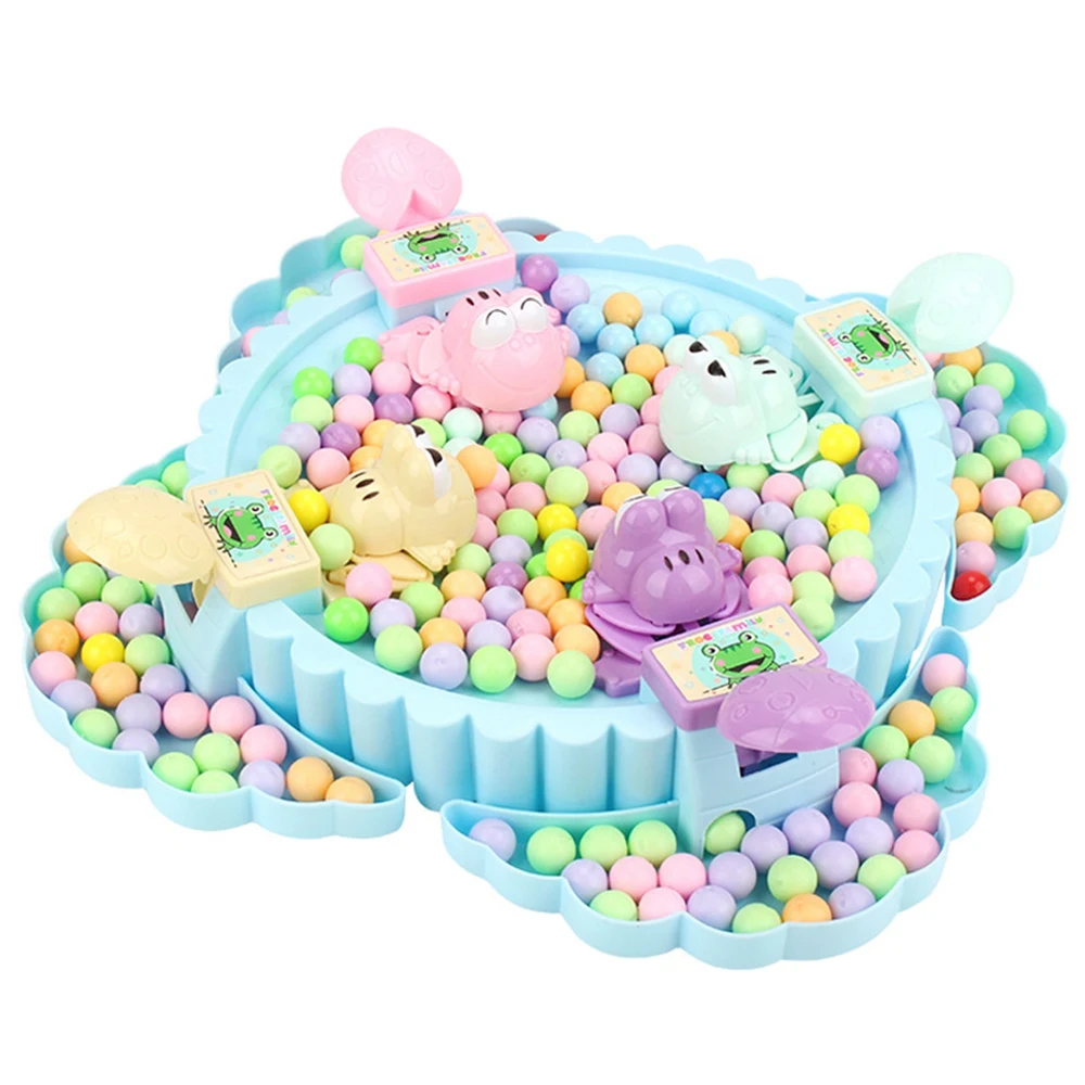 Funny Board Game Hungry Frogs Eating Beans Toy Desktop Party Beads Feeding Toy Kid Gift Parent-Child Toy