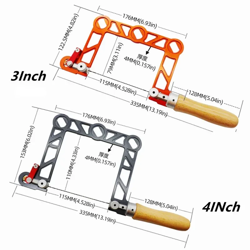 Woodworking Copying Saw Aluminum Adjustable Frame with Screw Tension for DIY Joinery Woodworking Tool 3\