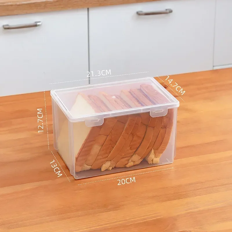 Contenitori ermetici per uso alimentare per alimenti contenitore in plastica sigillato trasparente con coperchio breadbox per la conservazione del