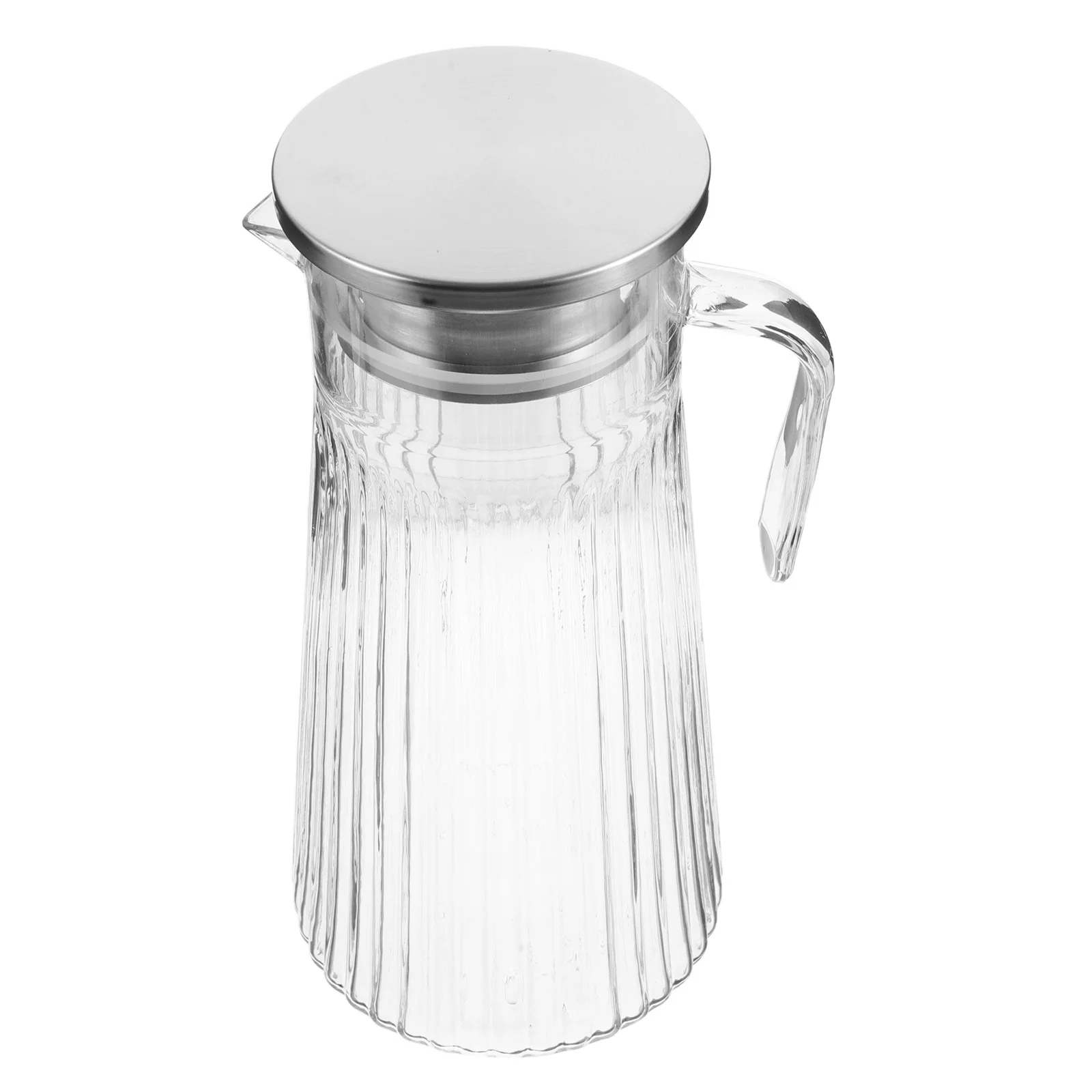 

Cold Water Pitcher Acrylic 1.5L Large Capacity Juice Jug for Home Office Restaurant Beverage Holder Milk Pitcher