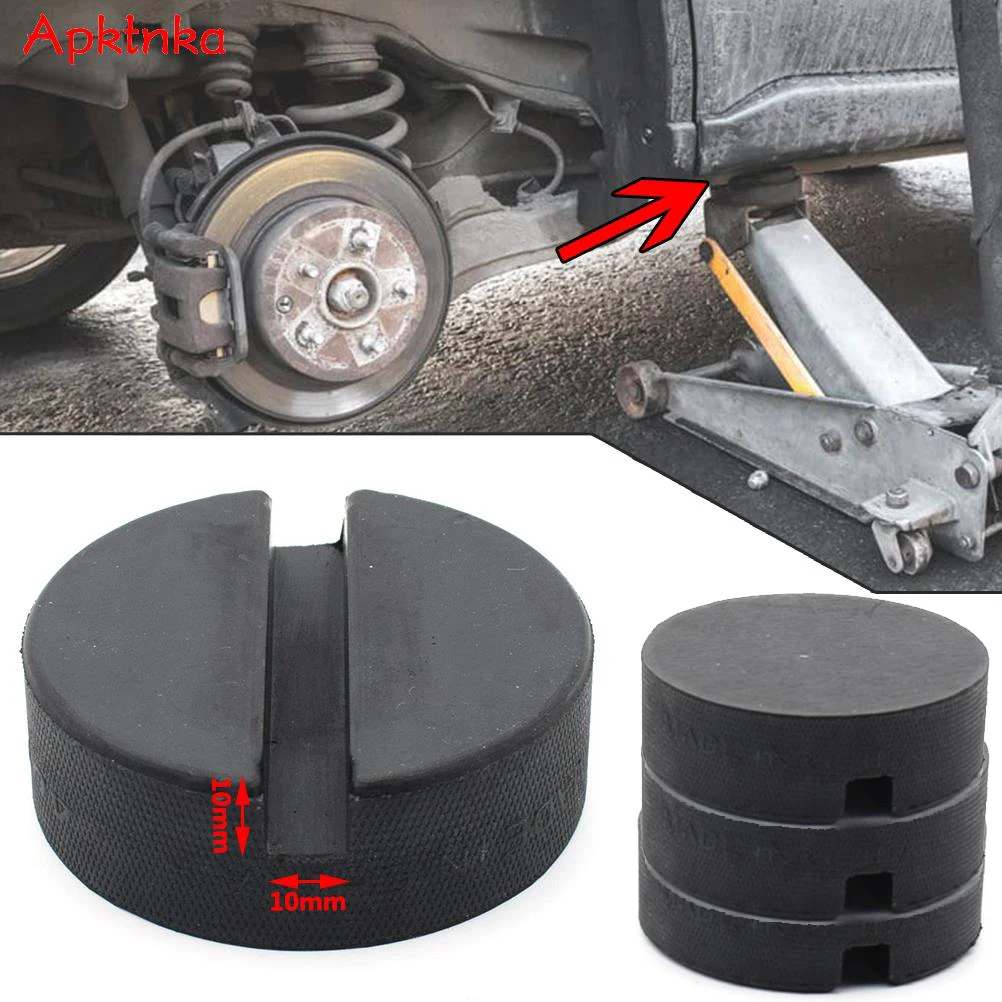 

APKTNKA 1 or 4 Pieces Universal Jack Rubber Pad Anti-slip Rail Adapter Support Block Heavy Duty Car Lift Jacking Tool Accessory