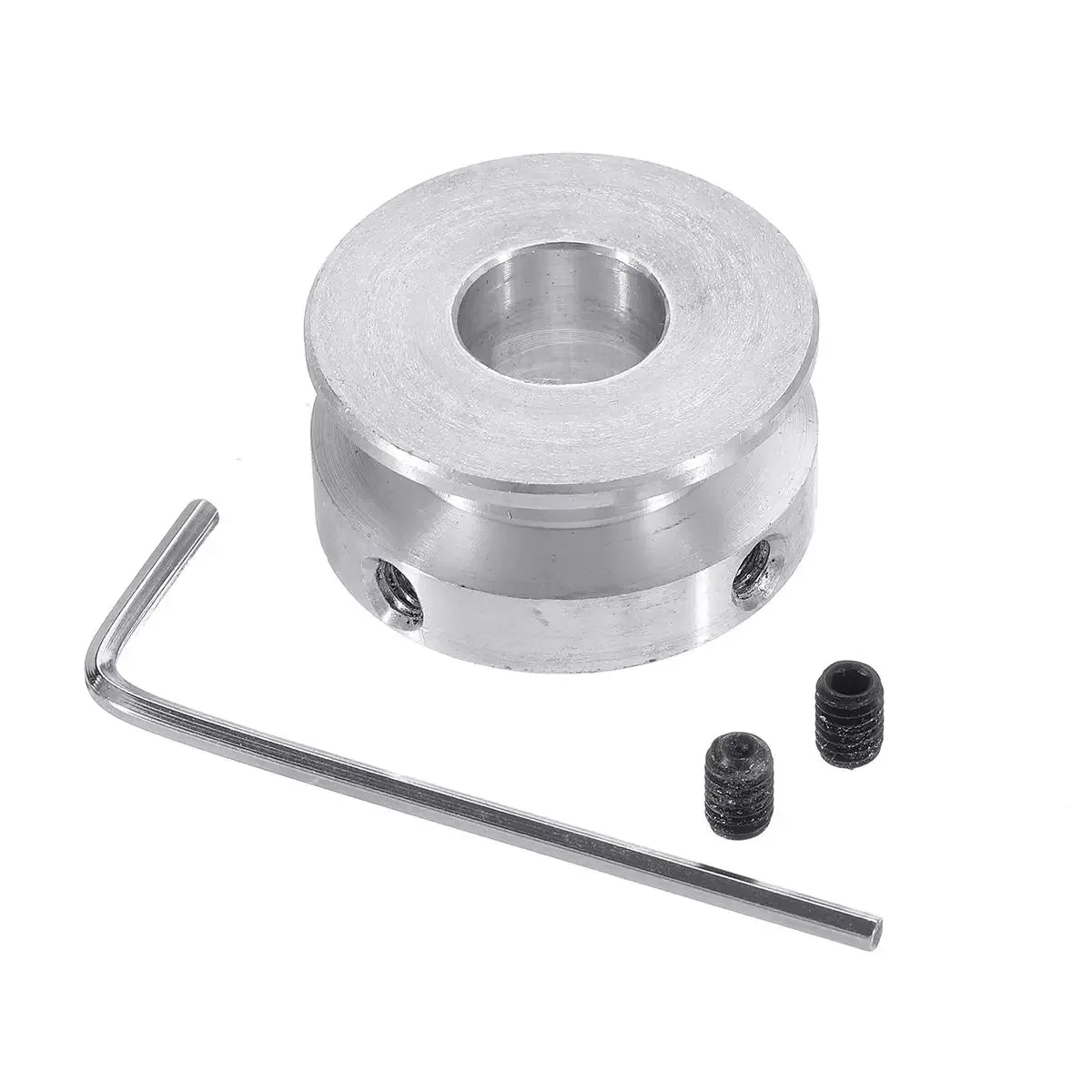 5/6/7/8/10/12/14/15/16mm Pulley 30mm Aluminum Alloy Single Groove Fixed Bore Pulley Wheel for Motor Shaft 6mm Belt