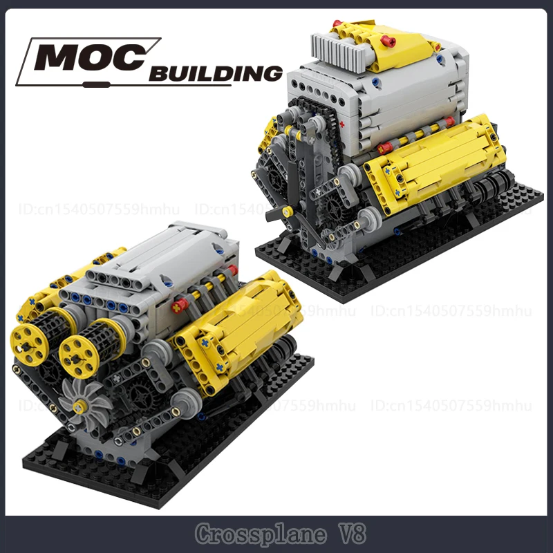 

GBC Module MOC Building Blocks V8 With Removable Covers Motor Technology Bricks Science Model DIY Assembly Creative Toys Gift