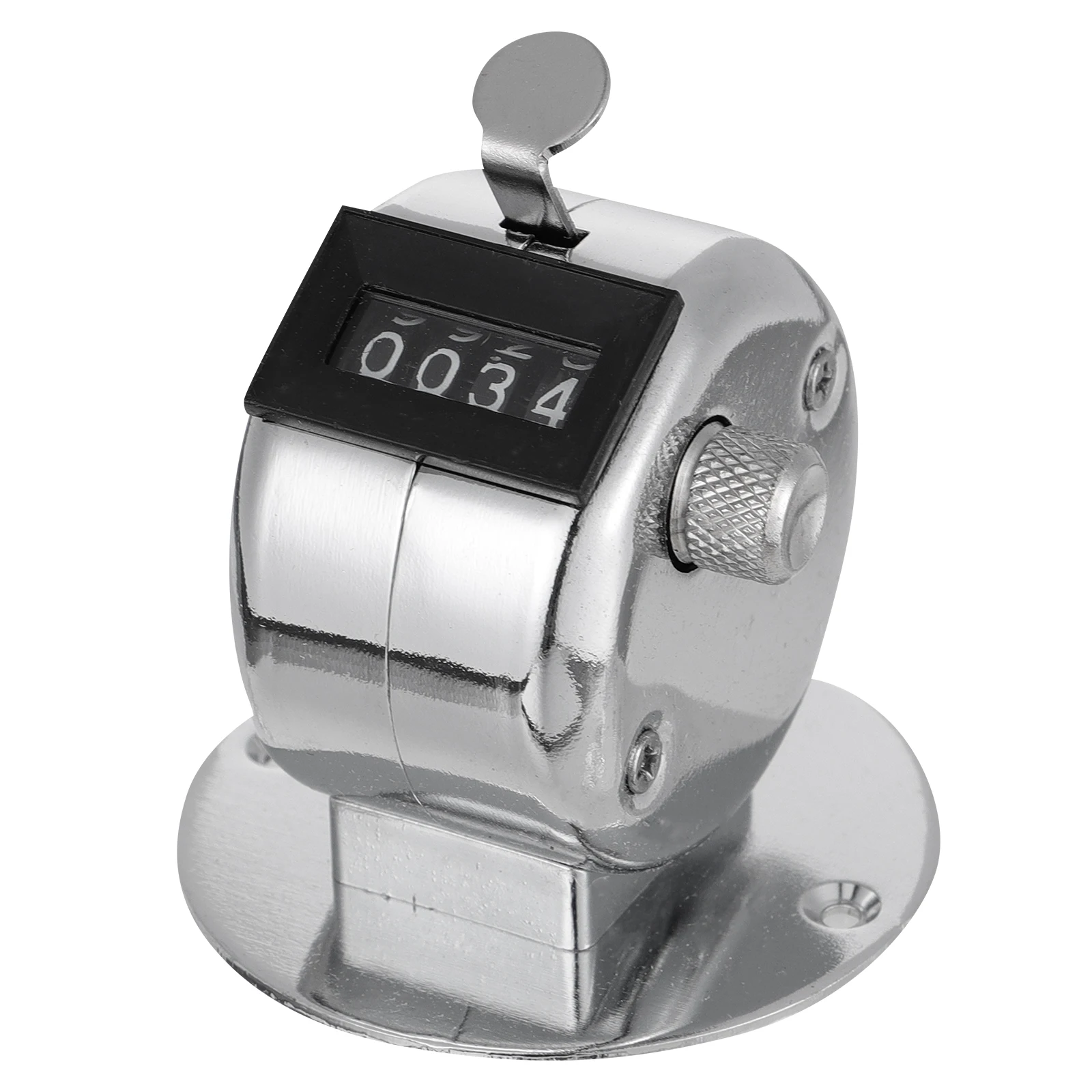 

Mechanical Handheld Counter Metal Tally Clicker Counting Recorder Team Sport Practical Desktop Long Life 4 Display Easy