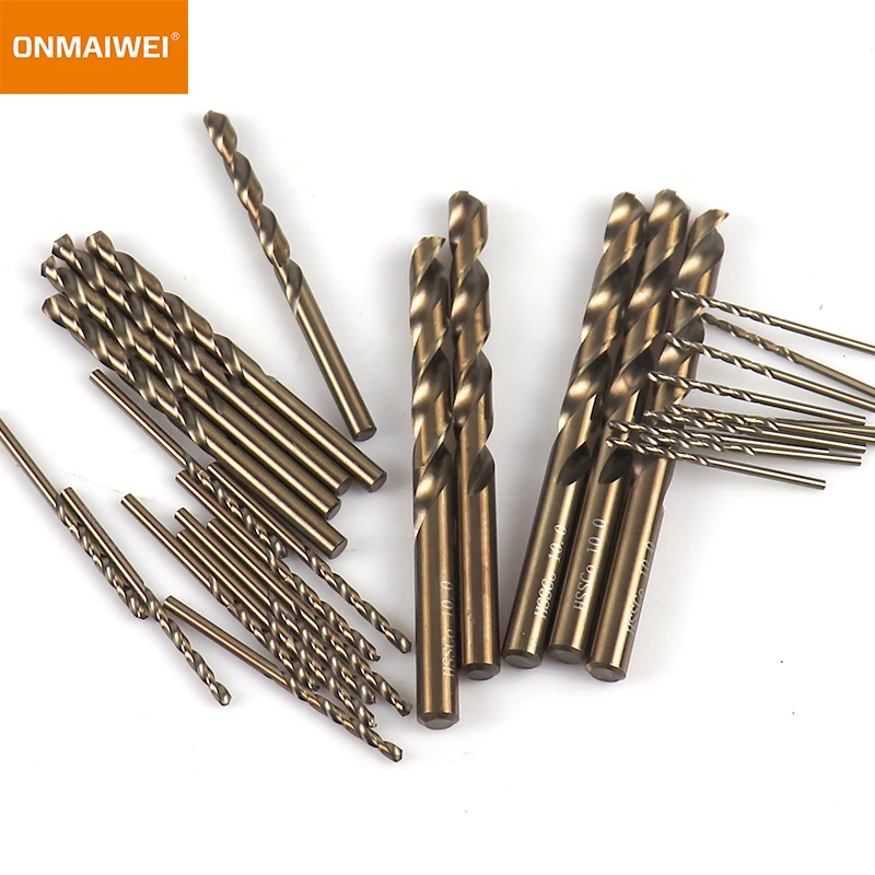 Imagem -04 - Hss M35 Cobalt Twist Broca Grupo Bits de Tungstênio Sólido Alumínio Madeira de Ferro Brocas de Metal 113 mm 5-10 Pcs Aço Inoxidável