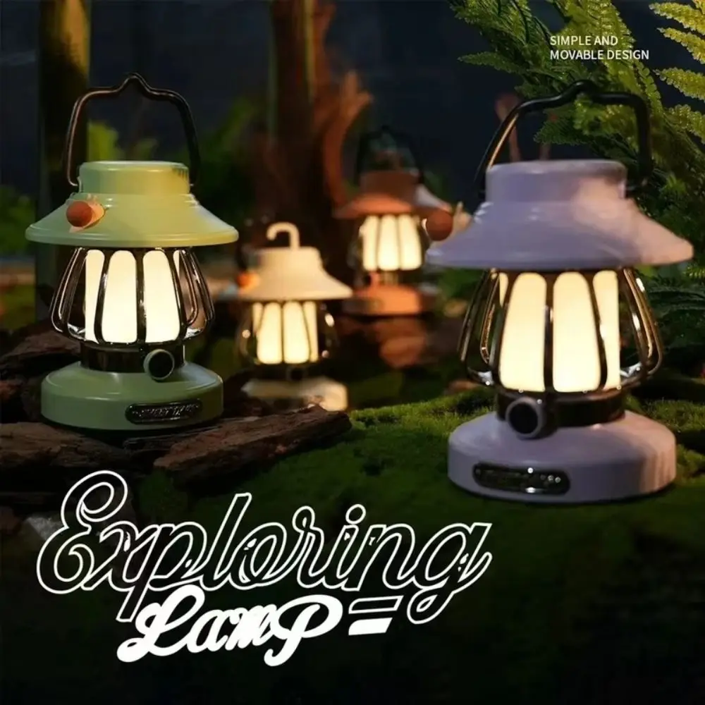 

Portable Hanging Retro Camping Lamp Waterproof Night Light Tent Lamp LED Energy Efficient Emergency Survival Lights Travel