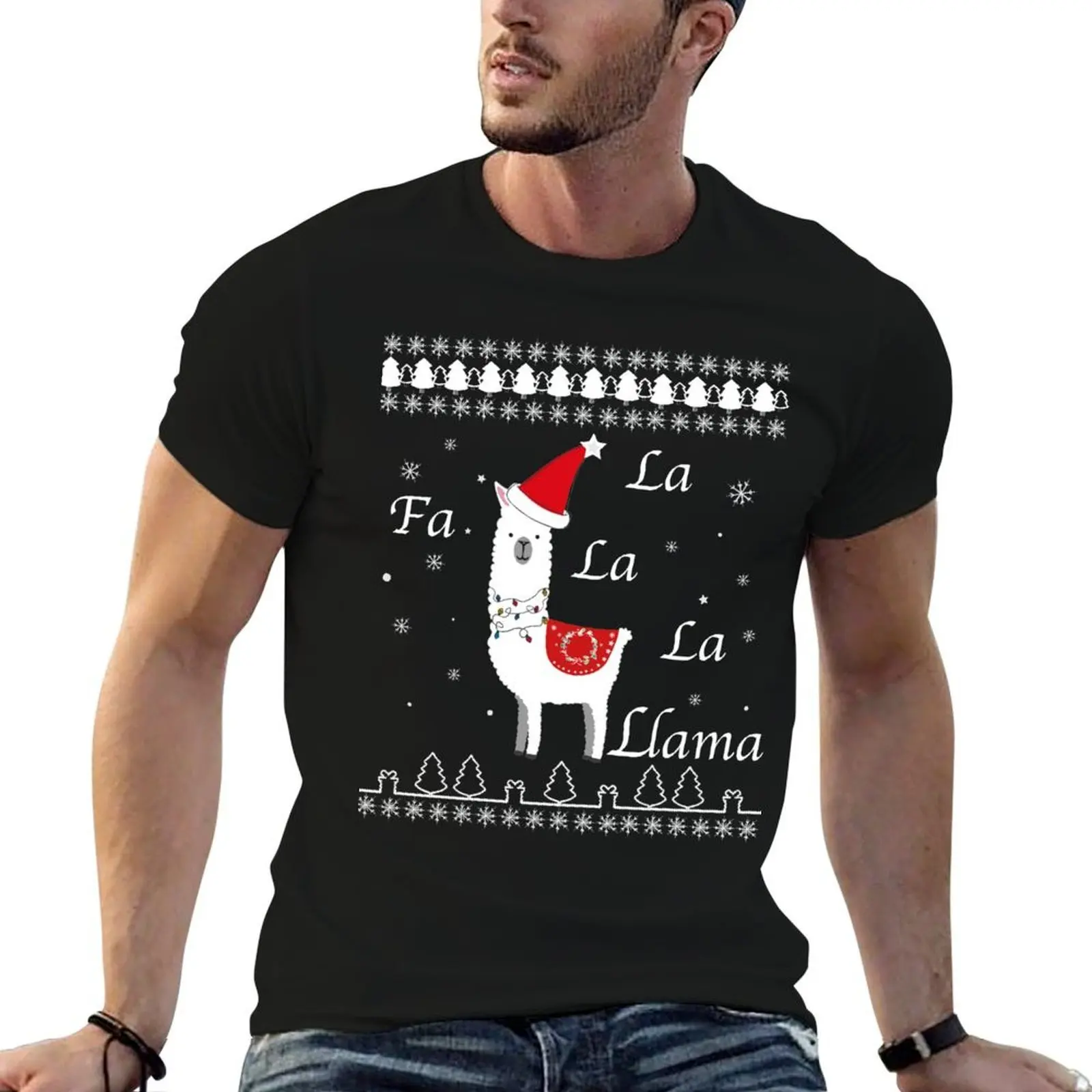 

Fa La La Llama Sweater - Falalala Llama Sweater T-Shirt t shirts for man pack cotton t shirt man designer T-Shirt