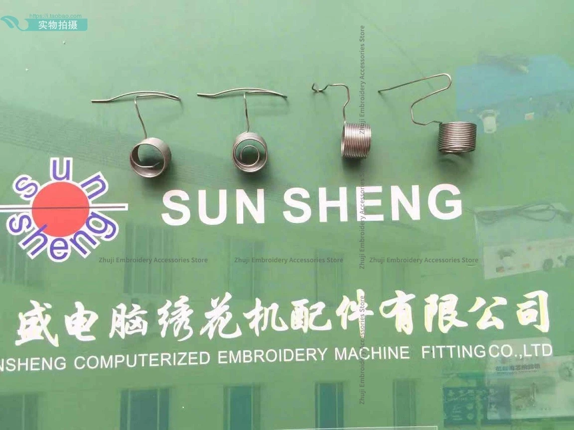 100 adet makine saç tokası tel montaj alarmı bahar paslanmaz çelik çekim iplik yaylı pin halka ile bilgisayar nakış makinesi