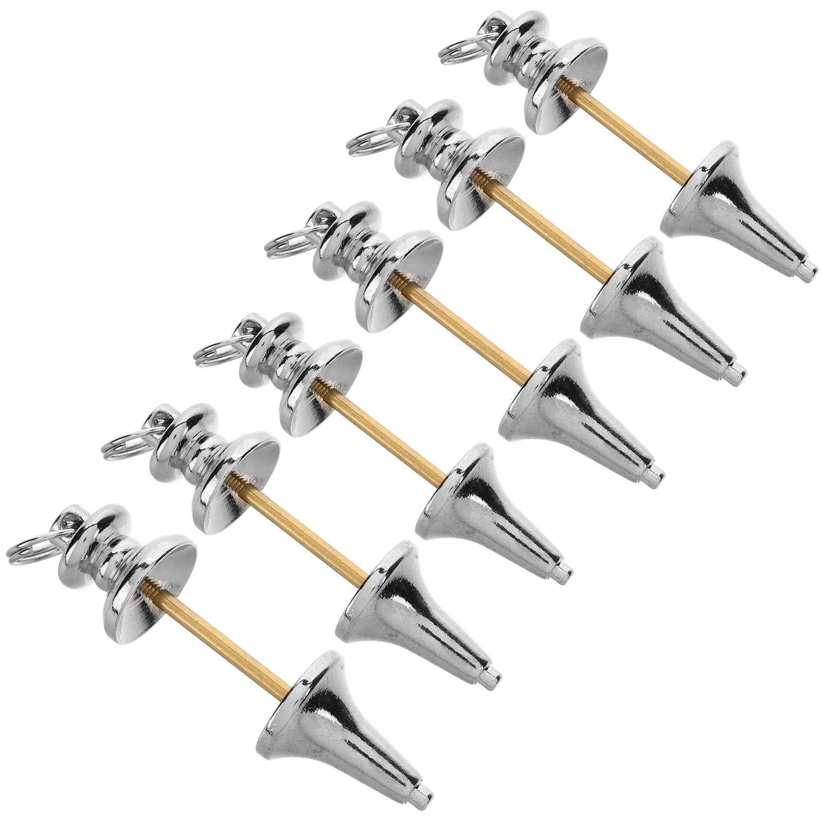 

6Pcs Copper Pendulum Necklace Set - Healing Crystal Dowsing Pendant for Energy Balance Feng Shui Spiritual Items Home Decoration