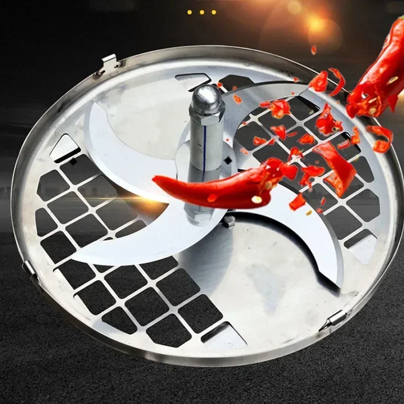 الأجهزة المنزلية آلة تقطيع الفلفل الكهربائية قطع الفلفل الثوم سحق الزنجبيل النار الفولاذ المقاوم للصدأ مقصف الخضار