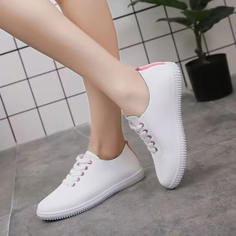 Women Shoes Summer 2024 Spring Women White Casual Shoes Breathable Flats Fashion Breathable Women Sneakers