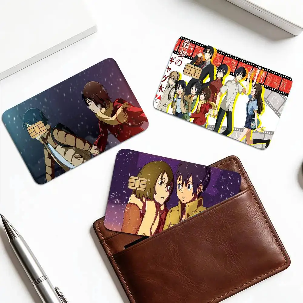 The Town Where Only I Am Missing Anime Card Sticker Cartoon Art Credit Card Skin Anti Scratch Bank Debit Card Decal