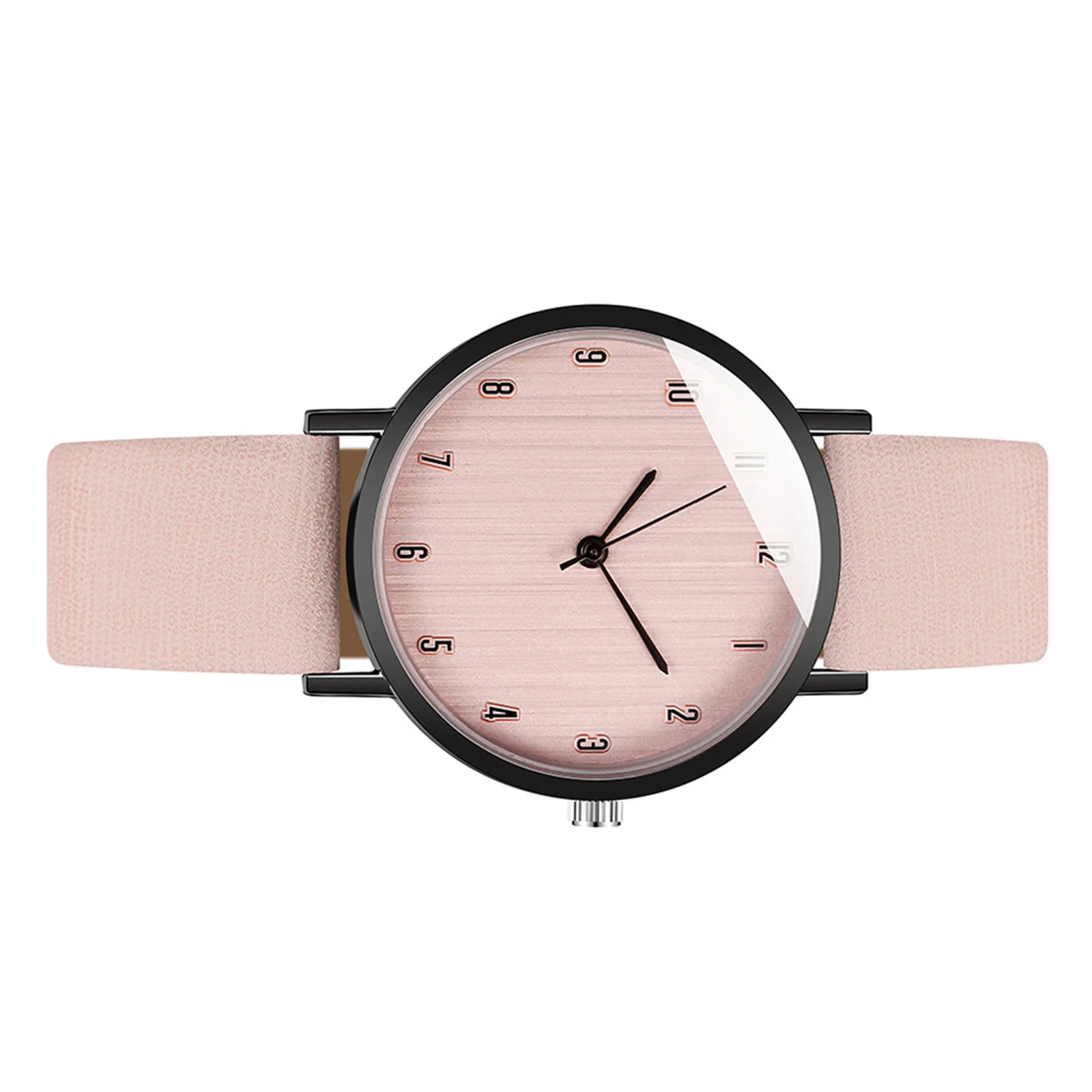 ساعة يد نسائية أنيقة، ساعة يد أنيقة بنمط الحبوب الخشبية، مادة متينة وعملية، هدية مريحة للاستخدام اليومي