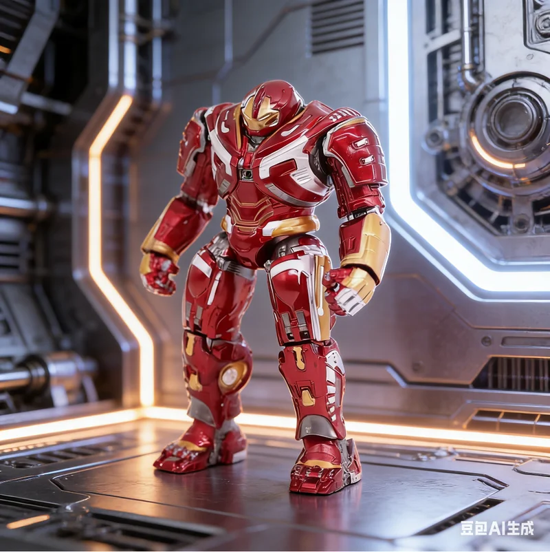 

18cm Hot Sell Marvel Avengers Hulkbuster Iron Man Mk44 Action Figure Statue Desktop Ornament Collection Model Toys Gift For Fans