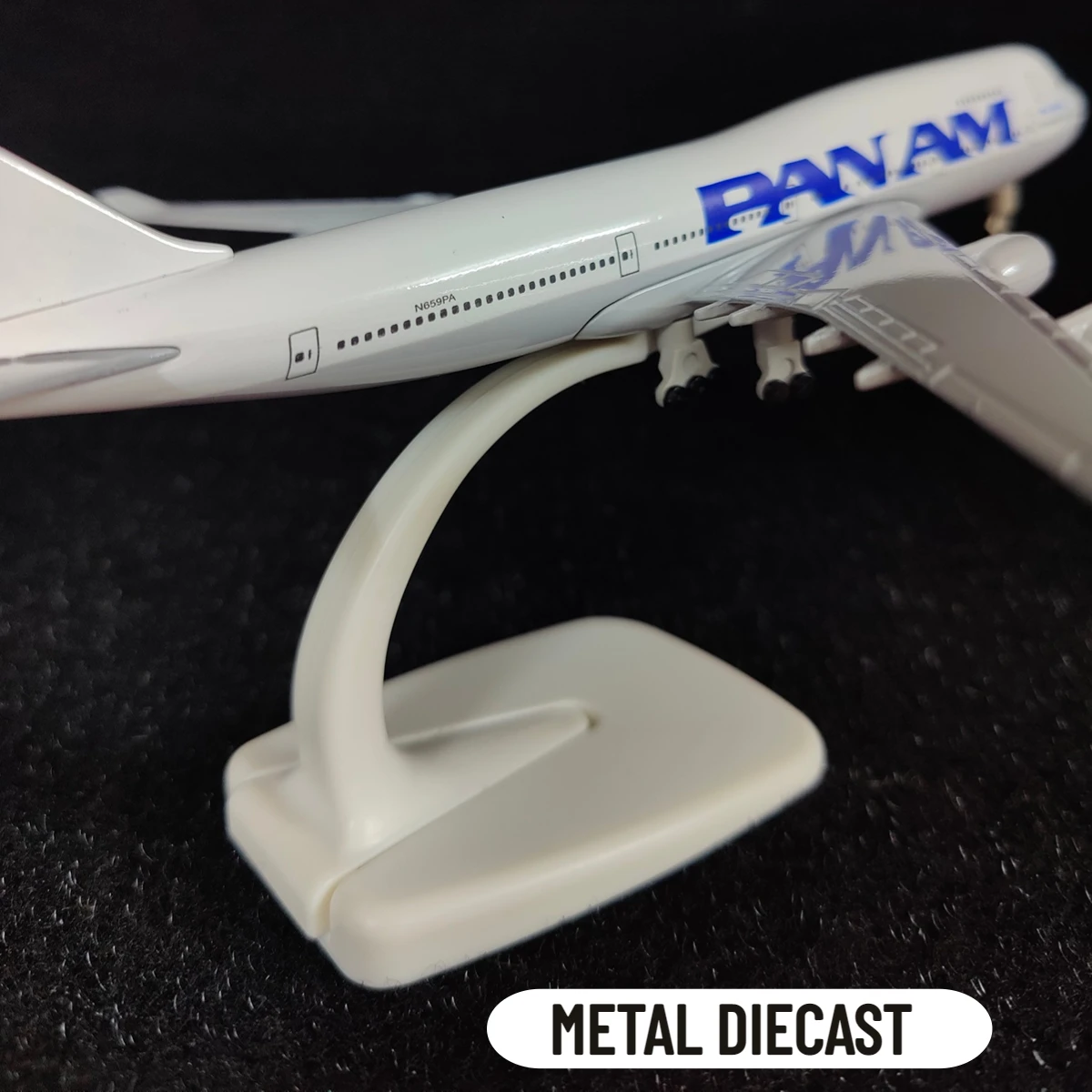 Scale 1:250 Metal Aircraft Model Replica, Pan Am Airlines B747 Airplane Aviation Decoration Miniature Art Collection Kid Boy Toy