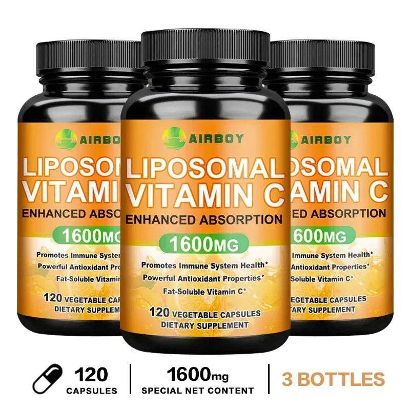 Liposomal Vitamin C - Promotes Collagen Production, for Immune System and Skin Health, Antioxidant
