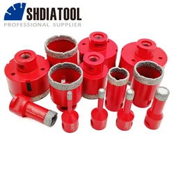 SHDIATOOL 1Pc เพชรเจาะ Core Bits M14ด้ายกระเบื้องพอร์ซเลนสโตนแวร์ Crowns เจาะมงกุฎหินอ่อนหินก่ออิฐ Hole Saw