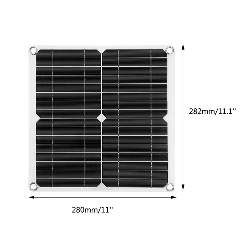 200W Flexible Solar Panel Waterproof Poly Solar Panel with 30A/50A/60A Solar Controller for Mobile Phones Car RV Hiking Camping