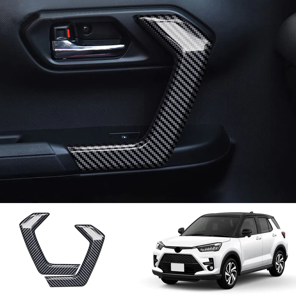 Car Door Inner Handle Panel Door Handle Panel Cover Car Door Inner Handle Panel Frame for Toyota Rise RAIZE 2021