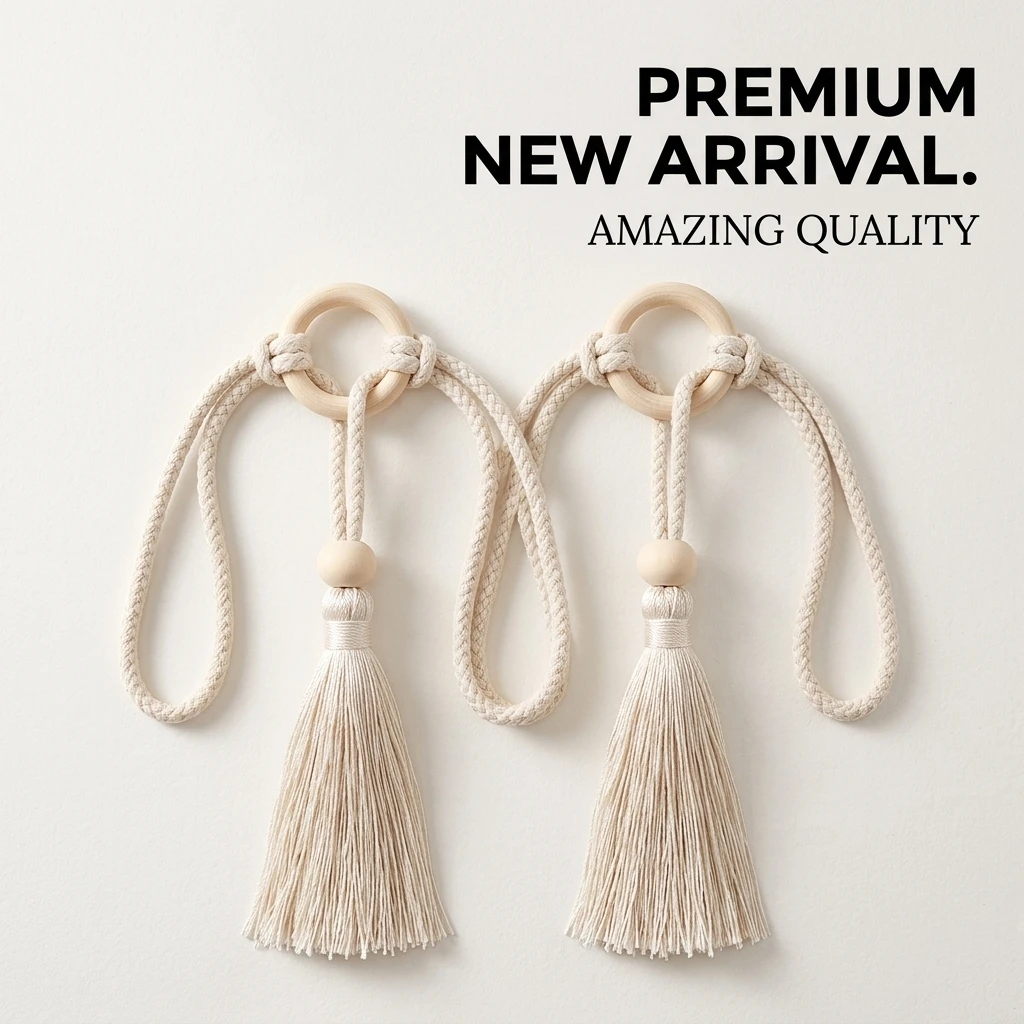 Rope Light Decoration - Curtain Tiebacks 1 Pair Modern Light
