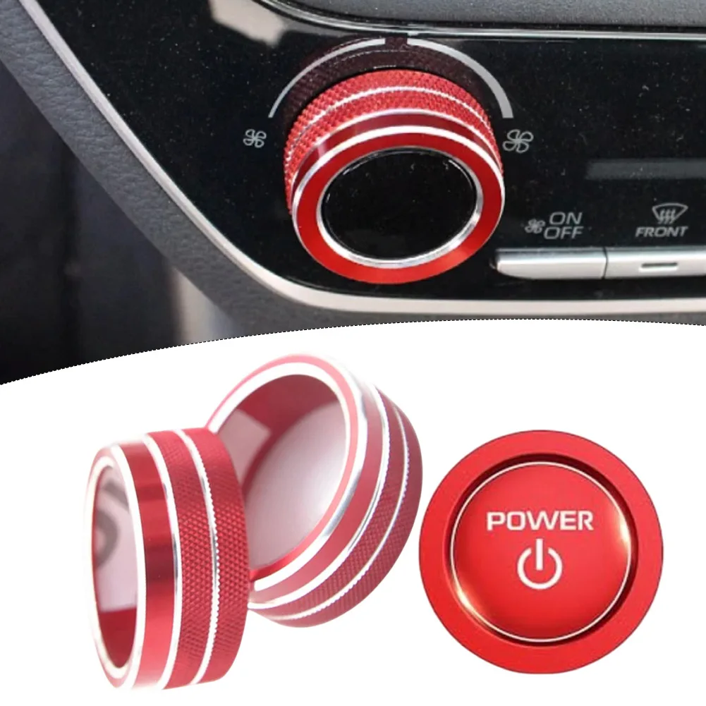 

Car Air Conditioning Push Start Button Cover Ring For Corolla For Hybrid 2020-2025 Air Conditioning Knobs Control Button Cover