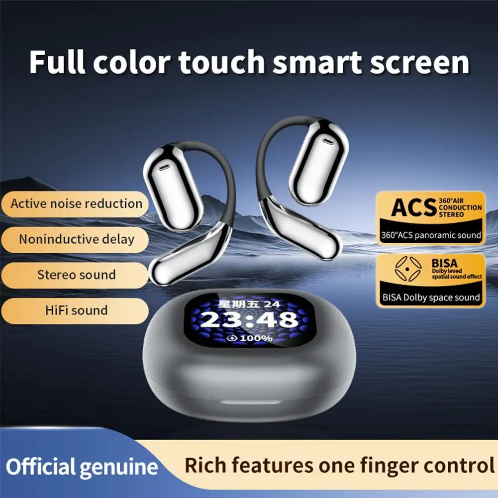 

Беспроводная Bluetooth-гарнитура с сенсорным экраном и защитой от шума