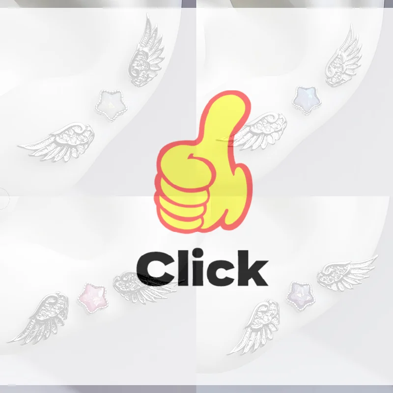 New Fashion Wings Stainless Steel Ear Bone Nail Shiny Trendy Earring For Women Accessory