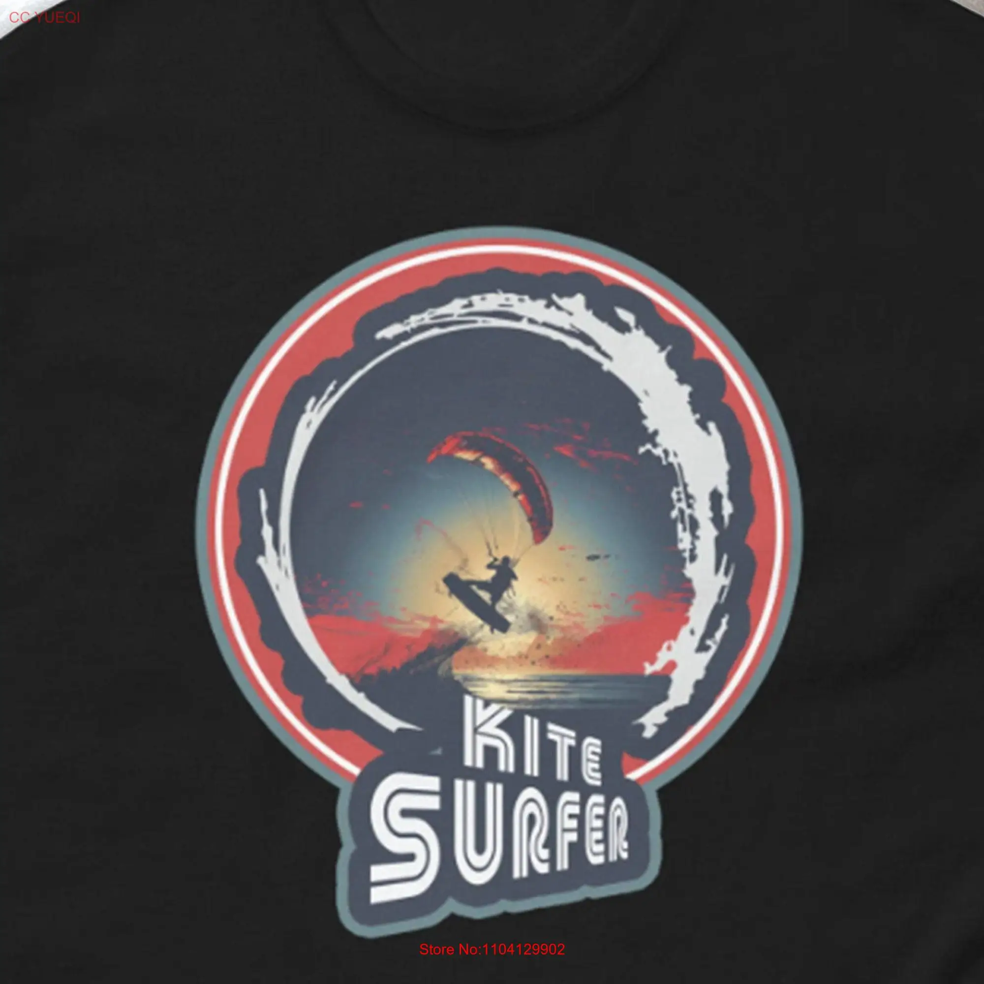 Kite Surfer Boarding T Shirt Logo Boarder Water Sports Clothing Summer Fashion Top for Him or Her long or short sleeves