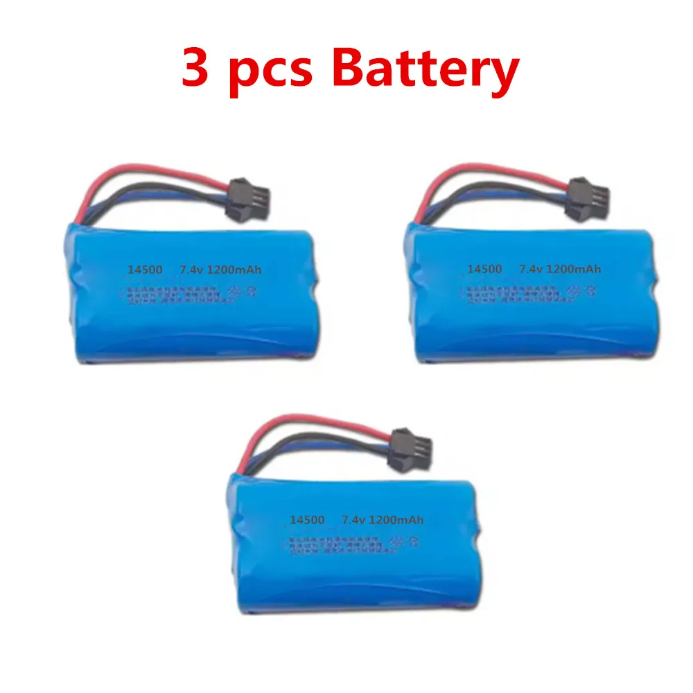 Huina 550HD Rc Excavator Battery 7.4V 1200mAh / Charging Cable For : Huina 550HD Accessories Huina 650 Parts Battery SM-3P Plug
