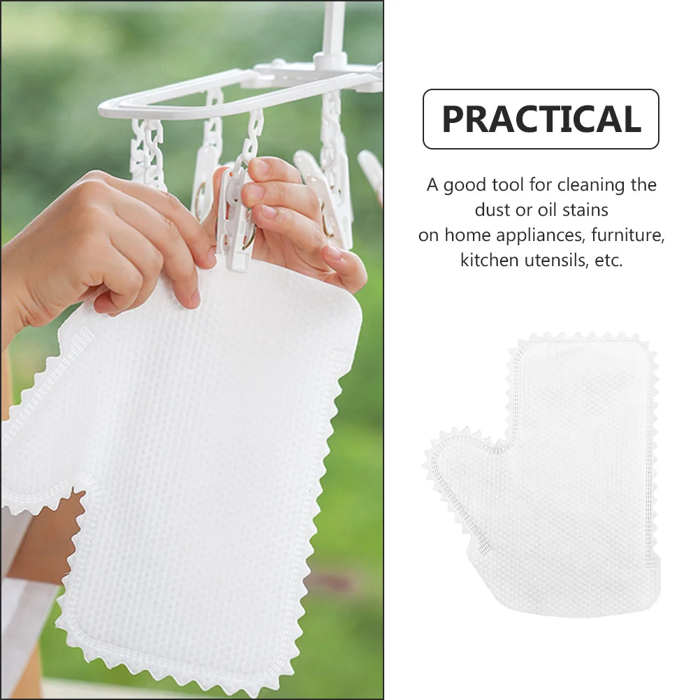 

10pcs Anti-Static Non-Slip Gloves Disposable Dusting Cleaning Tool For Home Kitchen Furniture Oil Stain Removal Dual-Sided