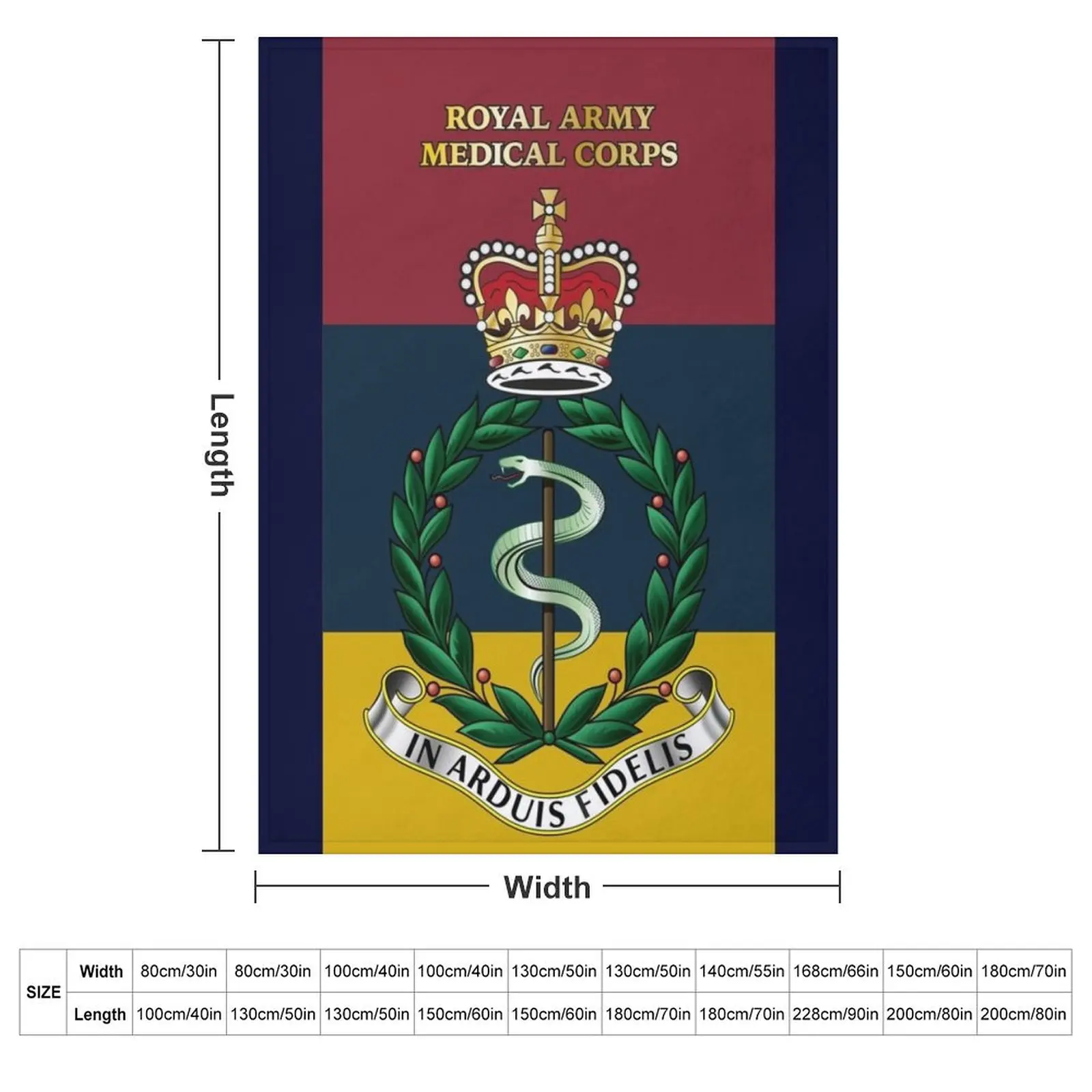 Royal Army Medical Corps RAMC Cap Badge Insignia Throw Blanket Retros wednesday christmas gifts Travel Blankets